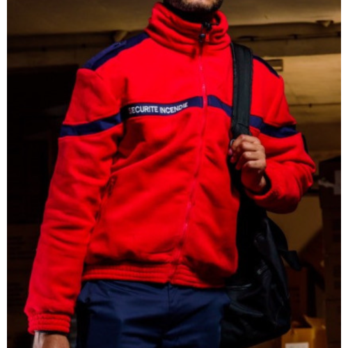 Blouson Polaire Securite Incendie Grand Zip