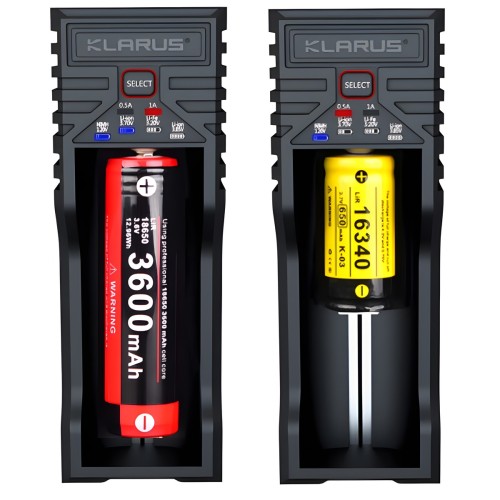 Chargeur klarus pour 1 batterie rechargeable