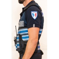 Gilet POLICE MUNICIPALE Bleu Marine Haute Visibilité THOR