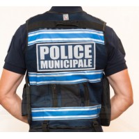 Gilet POLICE MUNICIPALE Bleu Marine Haute Visibilité THOR