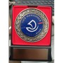 Presentoir grave avec Medaille de table de la police municipale de la ville de Paris