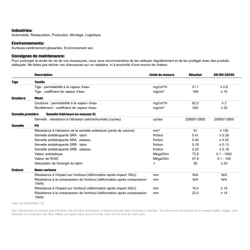 CHAUSSURE DE SECURITE MI-HAUTE ULTRA LEGERE LIGERO
