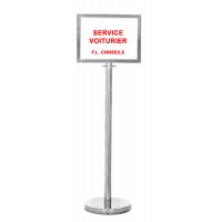 Panneau d'affichage type Voiturier Format A3 Chrome