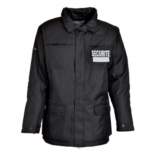 PARKA NOIRE SECURITE