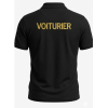 POLO NOIR VOITURIER BRODERIE OR