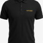 POLO NOIR VOITURIER BRODERIE OR