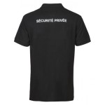 POLO NOIR SECURITE PRIVEE AVEC FENETRE NUB
