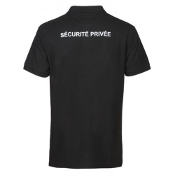 POLO NOIR SECURITE PRIVEE AVEC FENETRE NUB