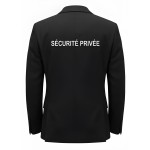 VESTE DE COSTUME NOIR SECURITE PRIVEE