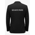 VESTE DE COSTUME NOIR SECURITE PRIVEE
