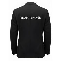VESTE DE COSTUME NOIR SECURITE PRIVEE