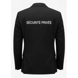 VESTE DE COSTUME NOIR SECURITE PRIVEE