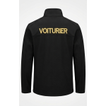 VESTE SOFTSHELL VOITURIERS BRODERIE OR