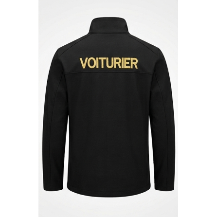 VESTE SOFTSHELL VOITURIERS BRODERIE OR