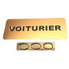 BADGE VOITURIER MAGNETIQUE DORE + EPOXY
