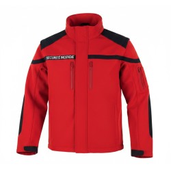 Blouson SOFTSHELL SSIAP Securite Incendie avec manches amovibles