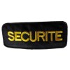 Brassard Noir Securite Broderie OR Velcro