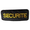 Brassard Noir Securite Broderie OR Velcro