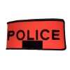 Brassard Police Orange Velcro avec RIO