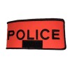 Brassard Police Orange Velcro avec RIO