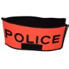 Brassard Police Orange Velcro avec RIO