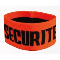 Brassard Securite Orange Elastique