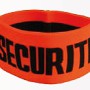 Brassard Securite Orange Elastique