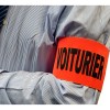 BRASSARD ELASTIQUE ORANGE SERIGRAPHIE VOITURIER