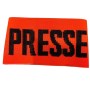 Brassard presse orange élastique
