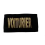 BRASSARD ELASTIQUE NOIR SERIGRAPHIE VOITURIER  OR