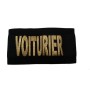 BRASSARD ELASTIQUE NOIR SERIGRAPHIE VOITURIER  OR