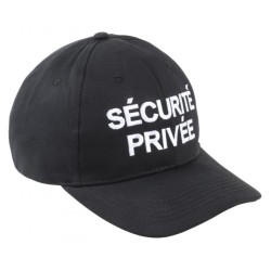 Casquette base-ball sécurité privée