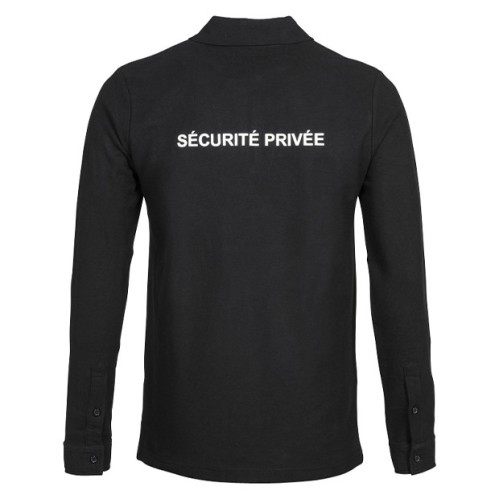 CHEMISE F1 NOIR SECURITE PRIVEE AVEC FENETRE NUB