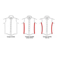 Schéma Chemise Ville Blanche Coupe Ajustée