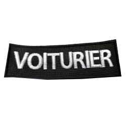FLAP VOITURIER COEUR BRODERIE ARGENTEE