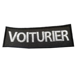 FLAP VOITURIER COEUR BRODERIE ARGENTEE