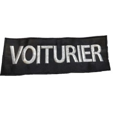 FLAP VOITURIER DOS BRODERIE ARGENTEE