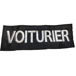 FLAP VOITURIER DOS BRODERIE ARGENTEE