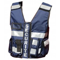 Gilet Bleu Marine Haute Visibilité Personnalisable THOR