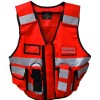 Gilet Rouge Haute Visibilité Personnalisable THOR