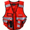 Gilet Rouge Haute Visibilité Personnalisable THOR