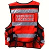 Gilet Rouge Haute Visibilité Personnalisable THOR