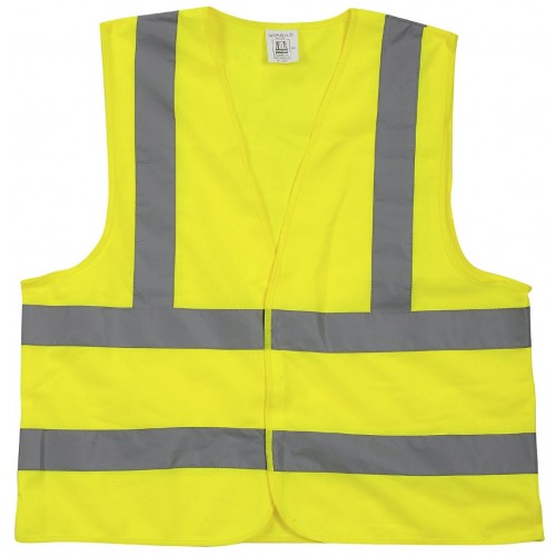 Gilets de sécurité fluo vierges avec ceintures et bretelles  rétroréfléchssantes