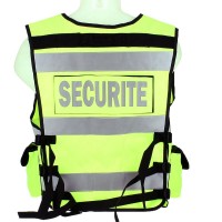 Gilet Jaune Haute Visibilité Personnalisable vue dos