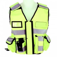 Gilet Jaune Haute Visibilité Personnalisable Réglage Poitrine