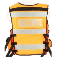 Gilet Orange Haute Visibilité Personnalisable