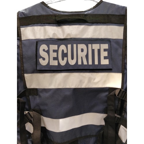 Gilet Bleu Marine Haute Visibilité Personnalisable THOR