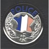 Medaille police adhesive pour porte carte police