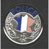 Medaille police adhesive pour porte carte police