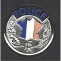 Medaille police adhesive pour porte carte police